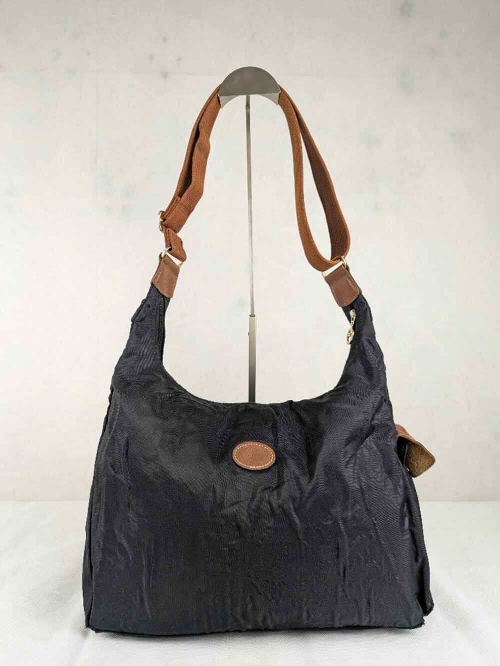 Longchamp le Pliage Shoulder Hobo Crossbody Bag Black - Authentic - Ships Fast.
